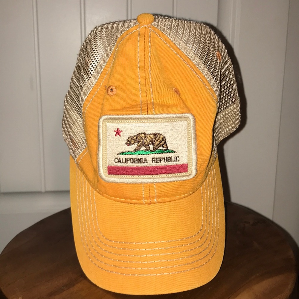 Legacy Yellow California Republic Trucker Hat